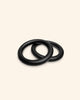 ULPU MINI gym rings | mustat - valkoiset hihnat
