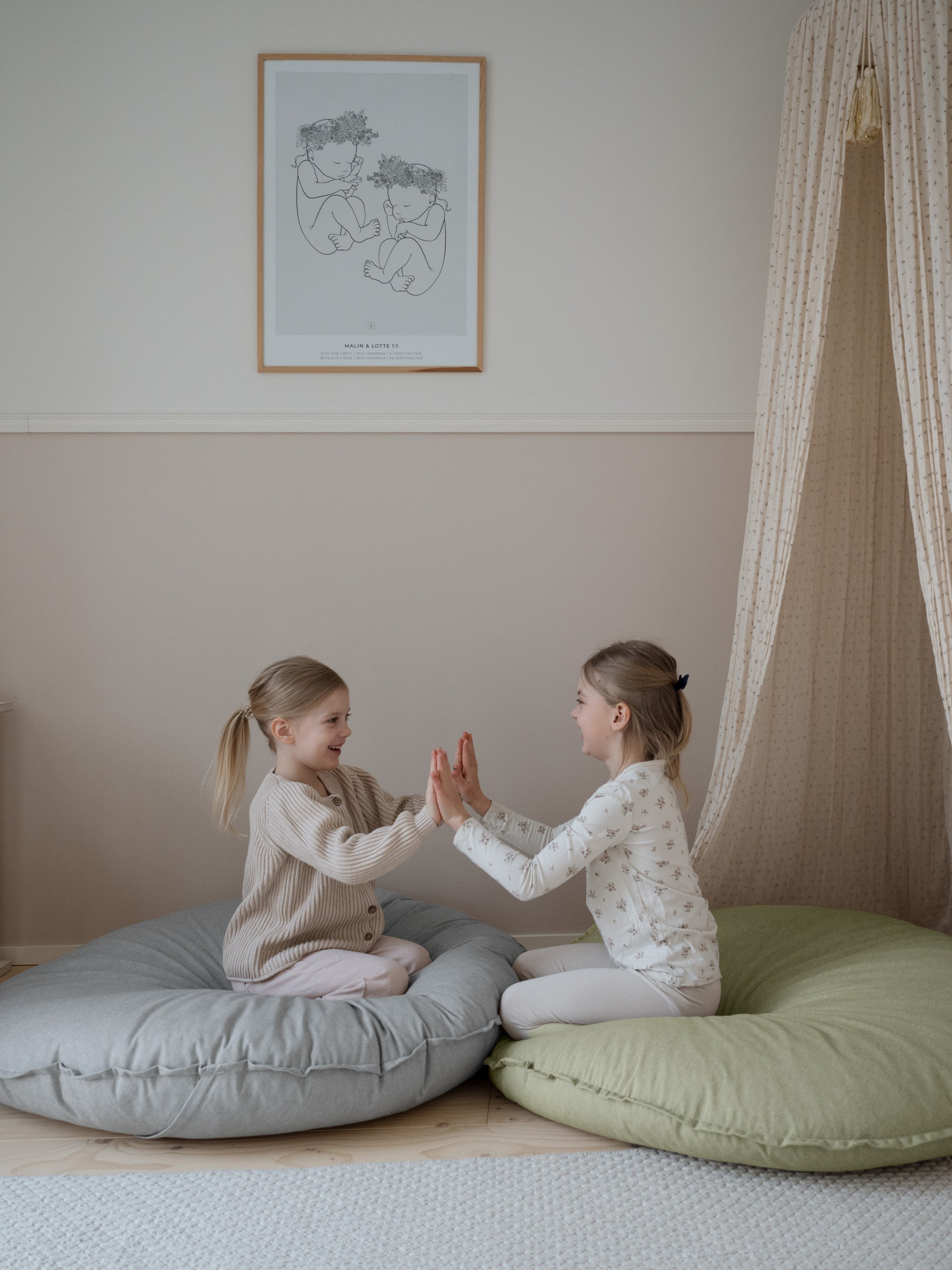 LEMPI Bodenkissen | hellblau